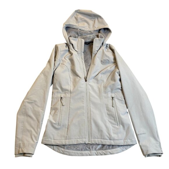 The North Face Women's Hooded Jacket SP Windwall Gray Polyester Blend - Picture 1 of 14